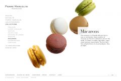 Macarons Marcolini Website by Nicolas Jandrain